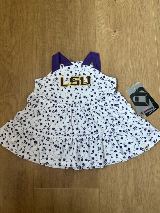 Colosseum Other - LSU White Floral Sundress with Purple Straps